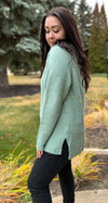 Mint Turtleneck Sweater